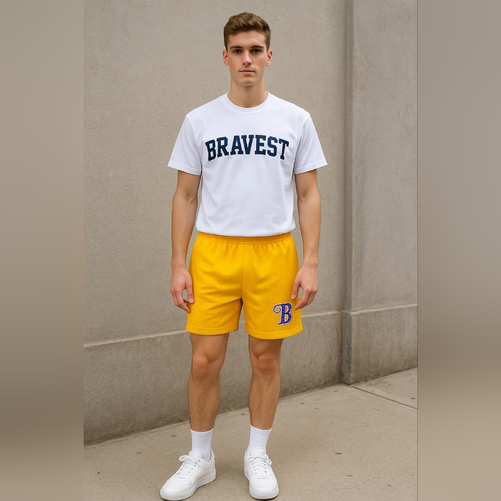 Bravest Studios Shorts yellow, Pop Smoke collection